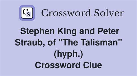 talisman crossword clue.